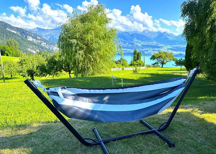 Idyllic Farm With Scenic Views And Concierge By Swisshut Vakantiehuis Sigriswil