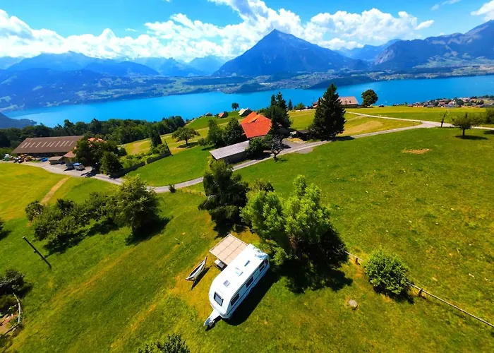 Idyllic Farm With Scenic Views And Concierge By Swisshut Vakantiehuis Sigriswil