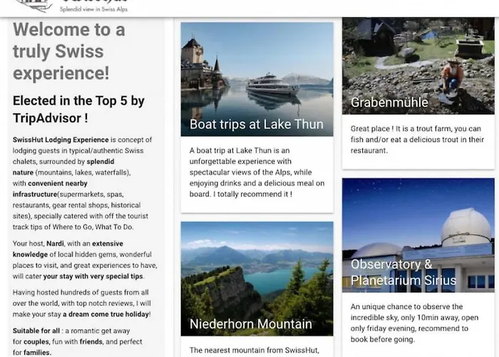 Idyllic Farm With Scenic Views And Concierge By Swisshut * Sigriswil