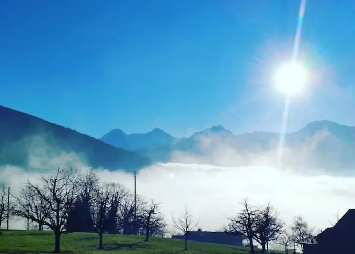 Vakantiehuis Idyllic Farm With Scenic Views And Concierge By Swisshut Sigriswil